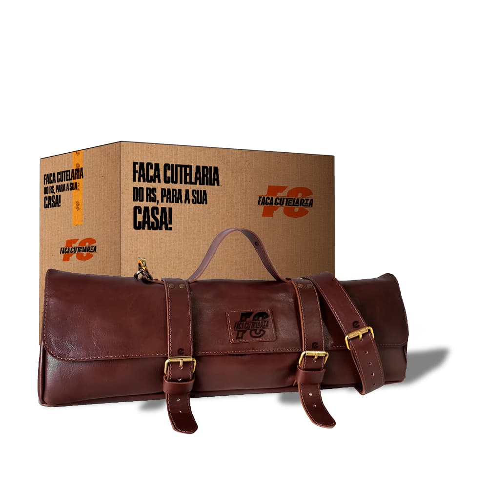 Estojo de Facas em Couro – Faca Cutelaria