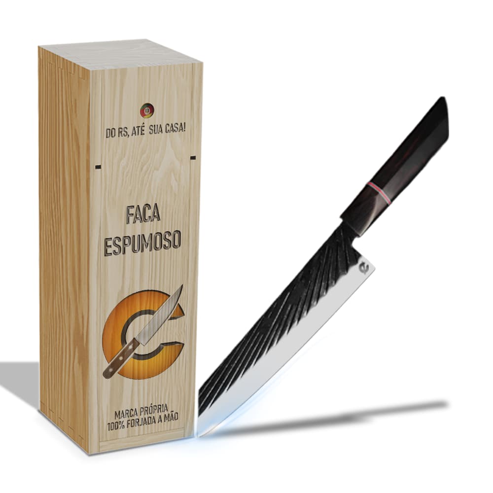 Faca Espumoso - Cutelaria Forjada A Mao + Garantia