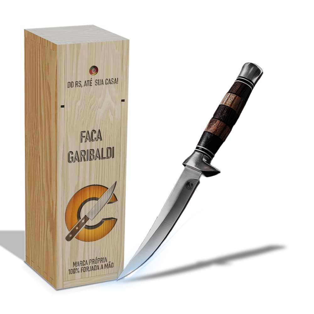 Faca Garibaldi - Cutelaria Forjada A Mao + Garantia