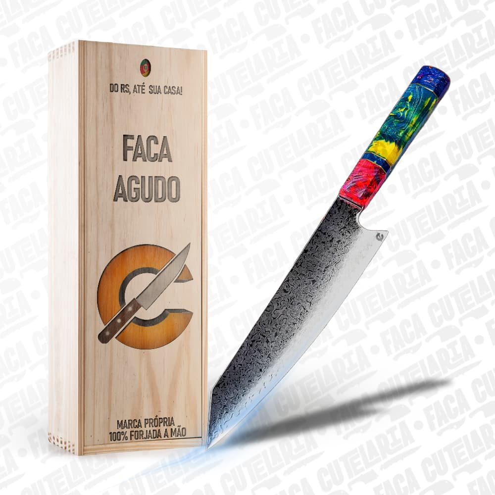 Faca Agudo - Cutelaria Forjada A Mao + Garantia