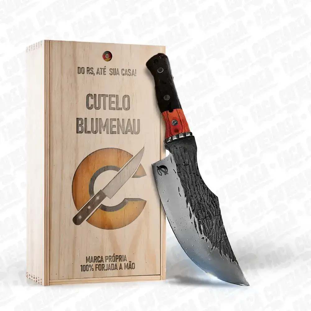 Cutelo Artesanal Blumenau - Cutelaria Forjada A Mao + Garantia