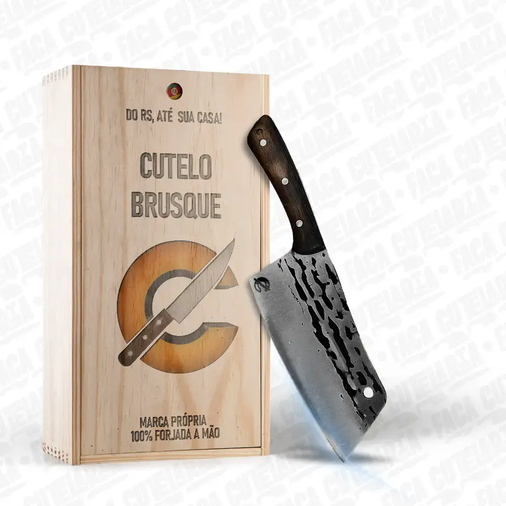 Cutelo Artesanal Brusque - Cutelaria Forjada A Mao + Garantia