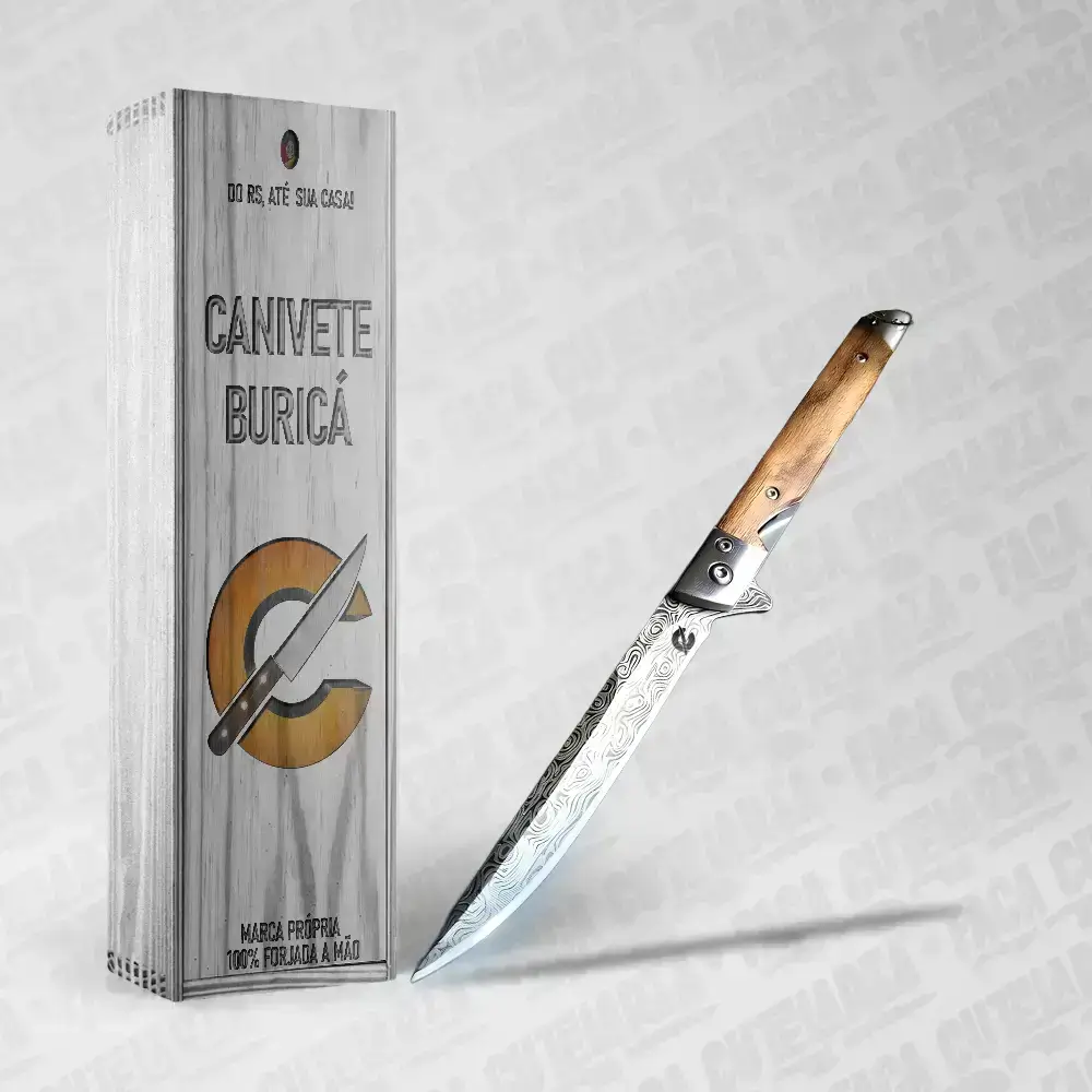 Canivete Artesanal Burica - Cutelaria Forjada A Mao + Garantia