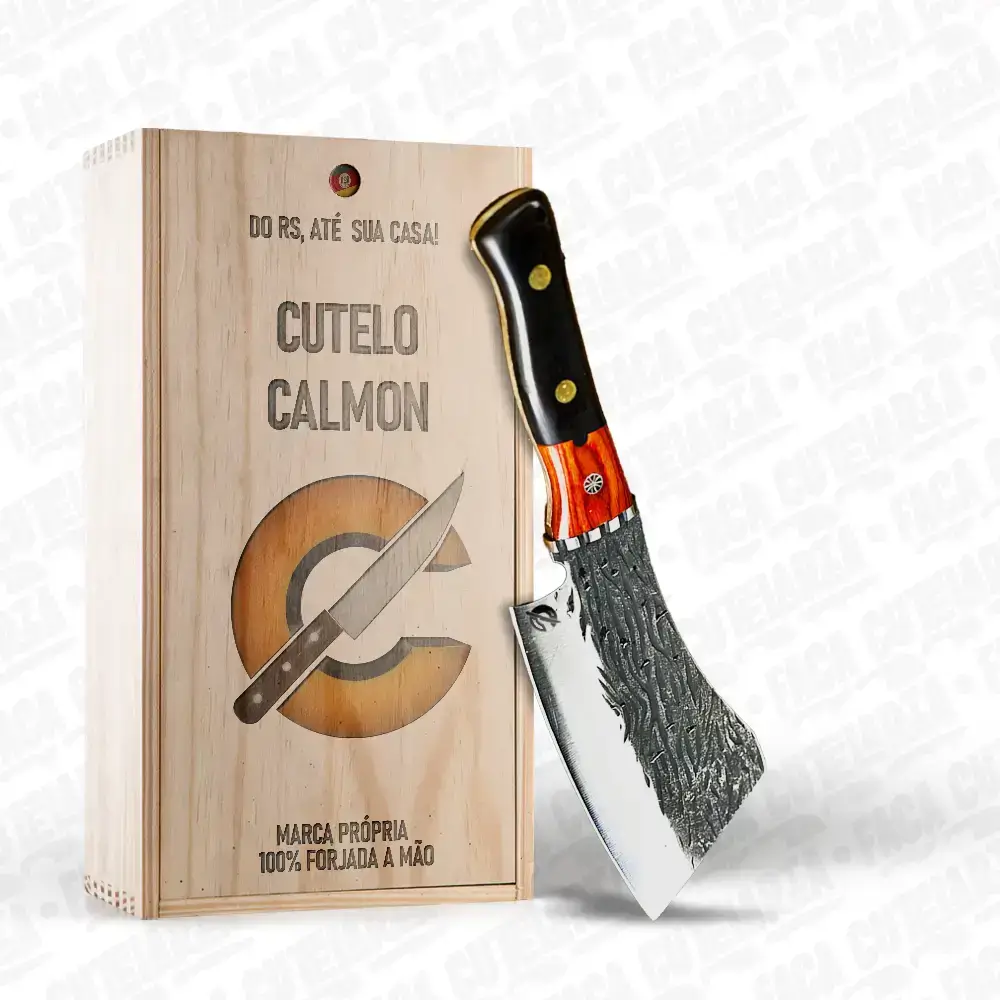Cutelo Artesanal Calmon - Cutelaria Forjada A Mao + Garantia