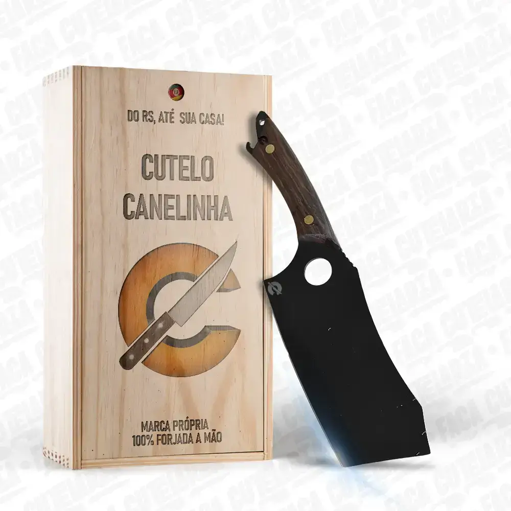 Cutelo Artesanal Canelinha - Cutelaria Forjada A Mao + Garantia