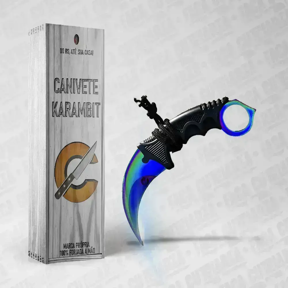 Canivete Karambit CSGO - Aco Inox 420 Cutelaria + Garantia