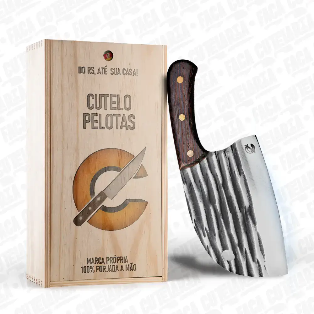 Cutelo Artesanal Pelotas - Cutelaria Forjada A Mao + Garantia